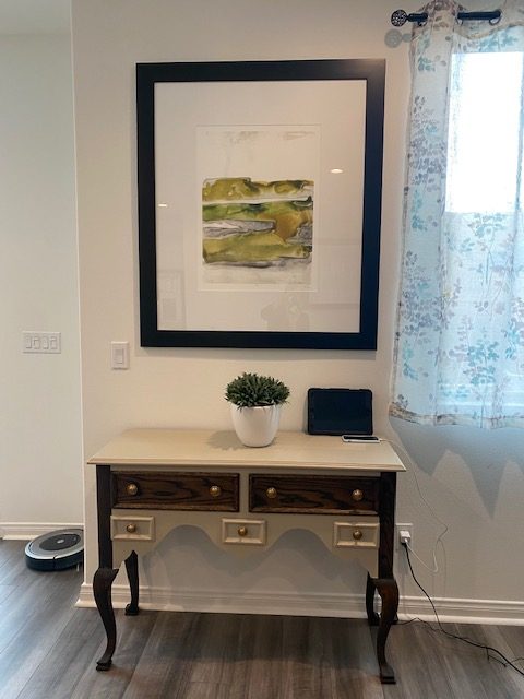 table with frame