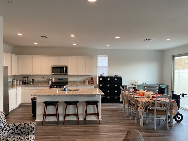 kitchen with dining room